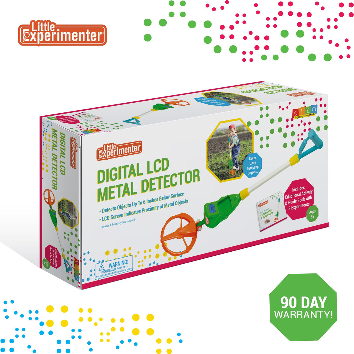 Little Experimenter Metal Detector for Kids with LCD Screen — beach, view 6 | Judaica Square Lakewood