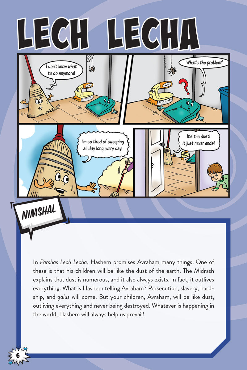 Comic panel page, Lech Lecha — Hashem promises Avraham countless descendants
