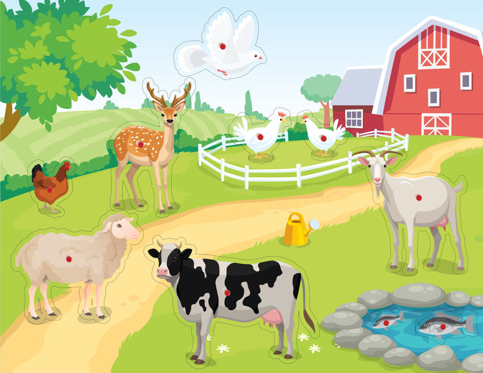 Wooden Puzzle Farm — Jigsaw Puzzle by Chazak Kinder | Judaica Square Lakewood