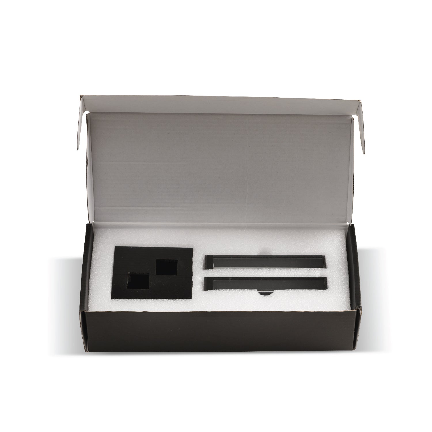 X Salt and Pepper Set — Black Lucite — lucite Judaica decor | Judaica Square Lakewood