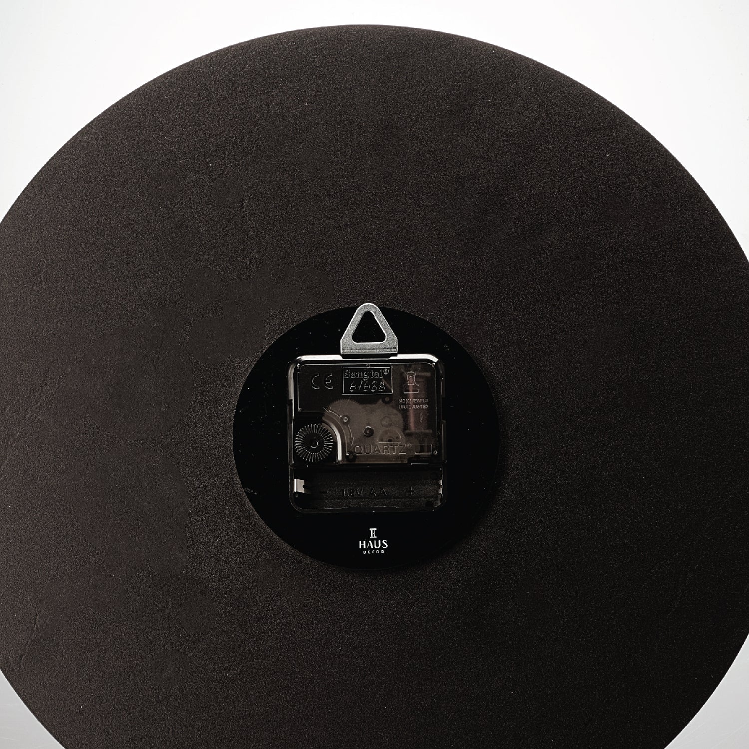 White Marble Lucite Minimalistic Clock with — lucite Judaica decor | Judaica Square Lakewood