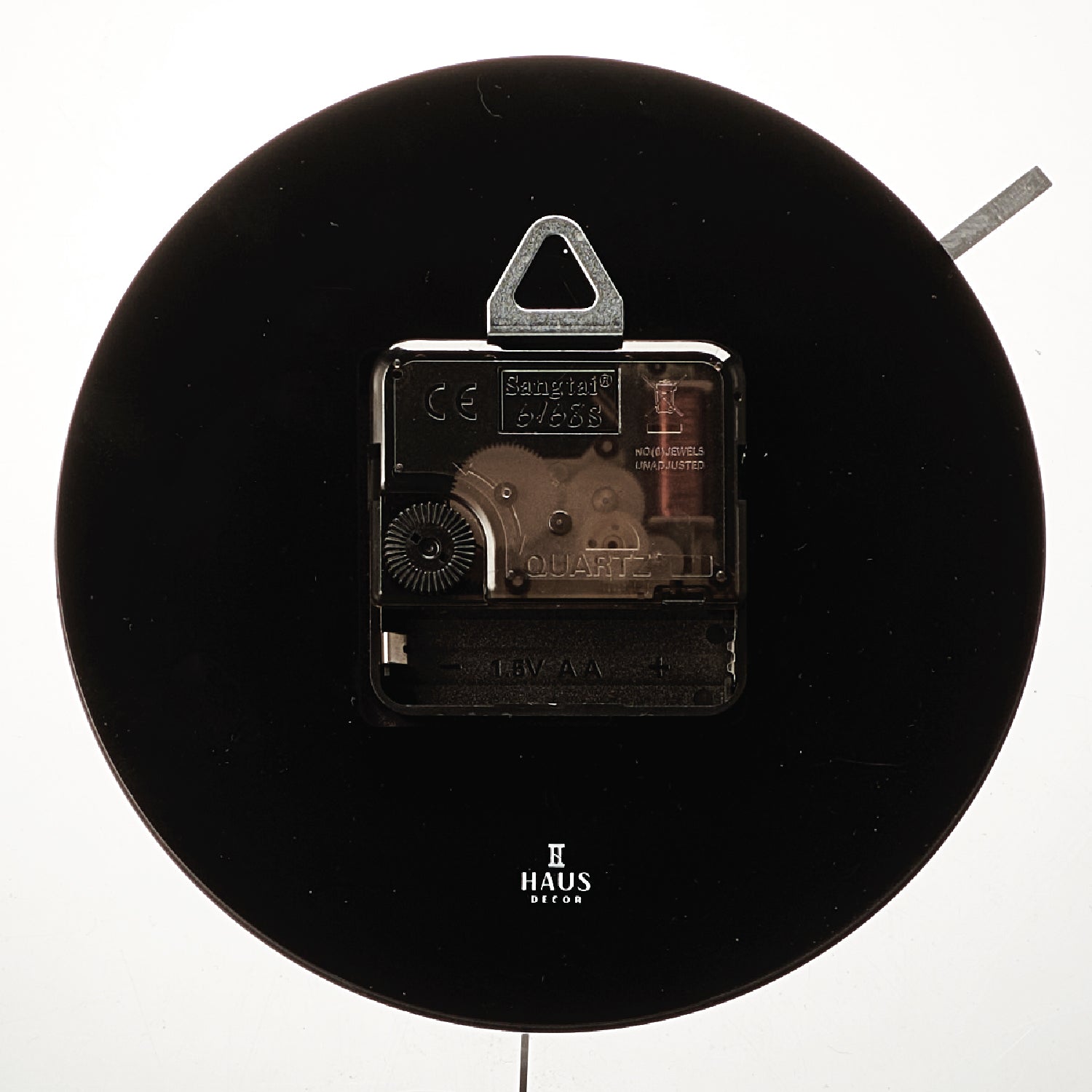 Luxe Clock — Black Lucite — lucite Judaica decor | Judaica Square Lakewood