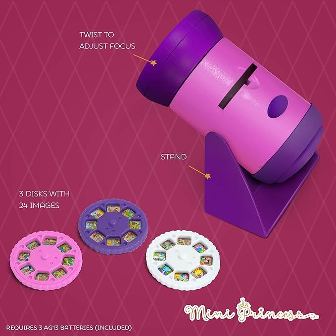 Mini Princess Fairy Tales Light Projector - 24 Images on 3 Discs — tale story flashlight toy, view 3 | Judaica Square Lakewood