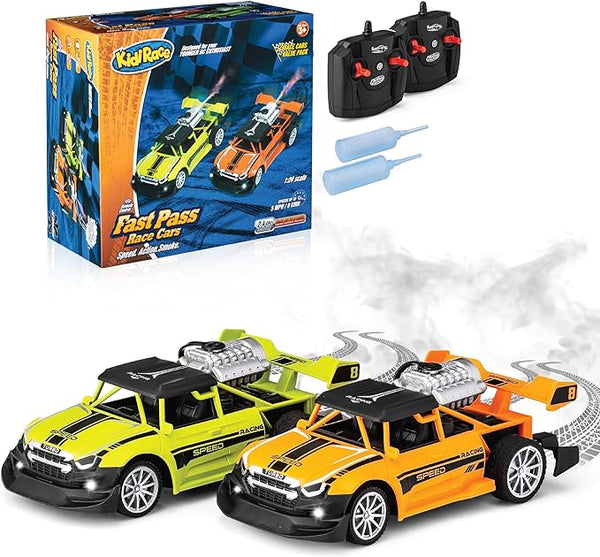 KidiRace RC Race Cars 2-Pack - 1:20 Drifting Stunt Cars with Smoke — two pack | Judaica Square Lakewood