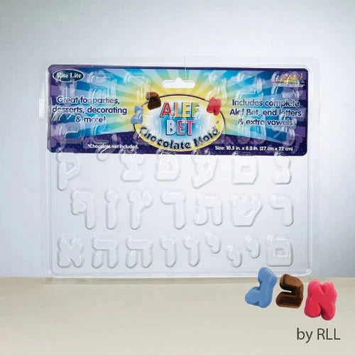 Alef-Bet Chocolate Mold — Home Decor