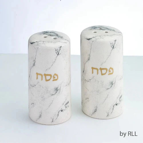 Salt And Pepper Salt Shakers: Ceramic - Marble