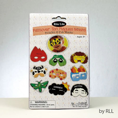 Passover Ten Plagues Masks: Includes One