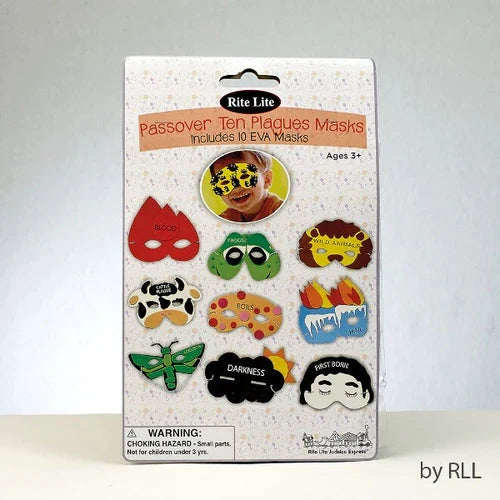 Passover Ten Plagues Masks: Includes One