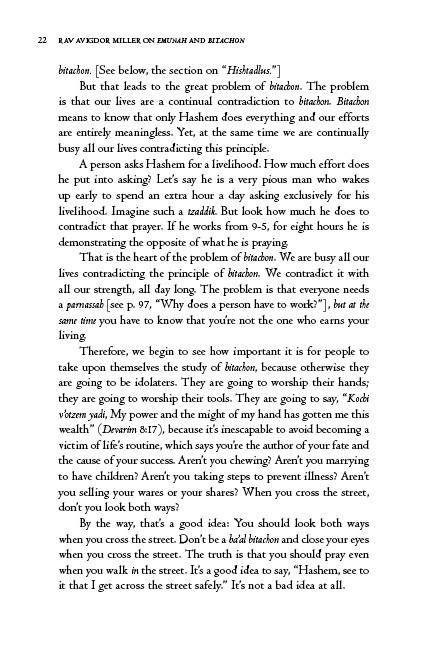 Rav Avigdor Miller on Emunah and Bitachon — Judaica Press (image 4)