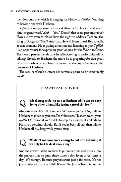 Rav Avigdor Miller on Tefillah by Rabbi Yaakov Astor — Judaica Press (image 13)