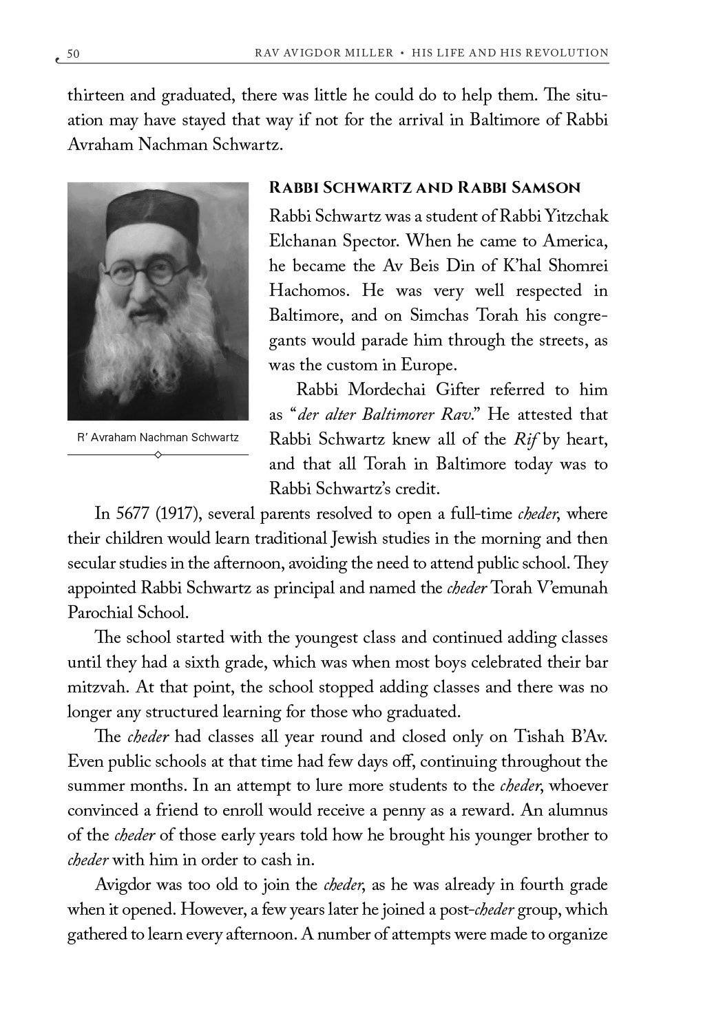 Rav Avigdor Miller - His Life and His Revolution by Rabbi Yaakov Y. Hamburger Edited by: Yaakov Astor — Judaica Press (image 9)