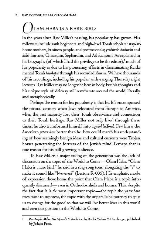 Rav Avigdor Miller on Olam Haba by Rabbi Yaakov Astor — Judaica Press (image 9)