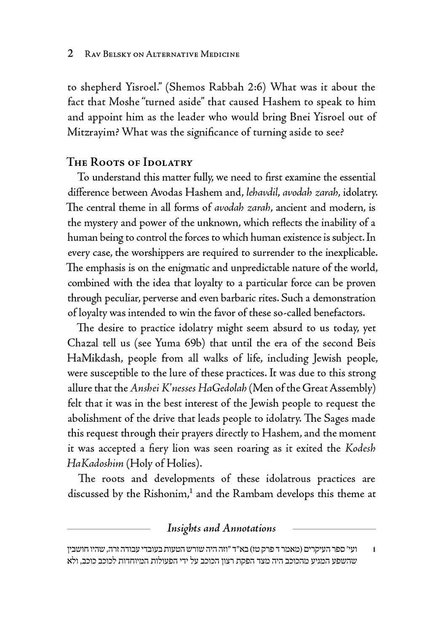 Rav Belsky on Alternative Medicine | Judaica Square