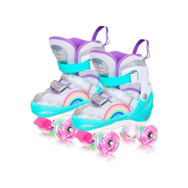 StarkWheel Adjustable Inline Skates - Light-Up Wheels, Kids to Adults — product view | Judaica Square Lakewood