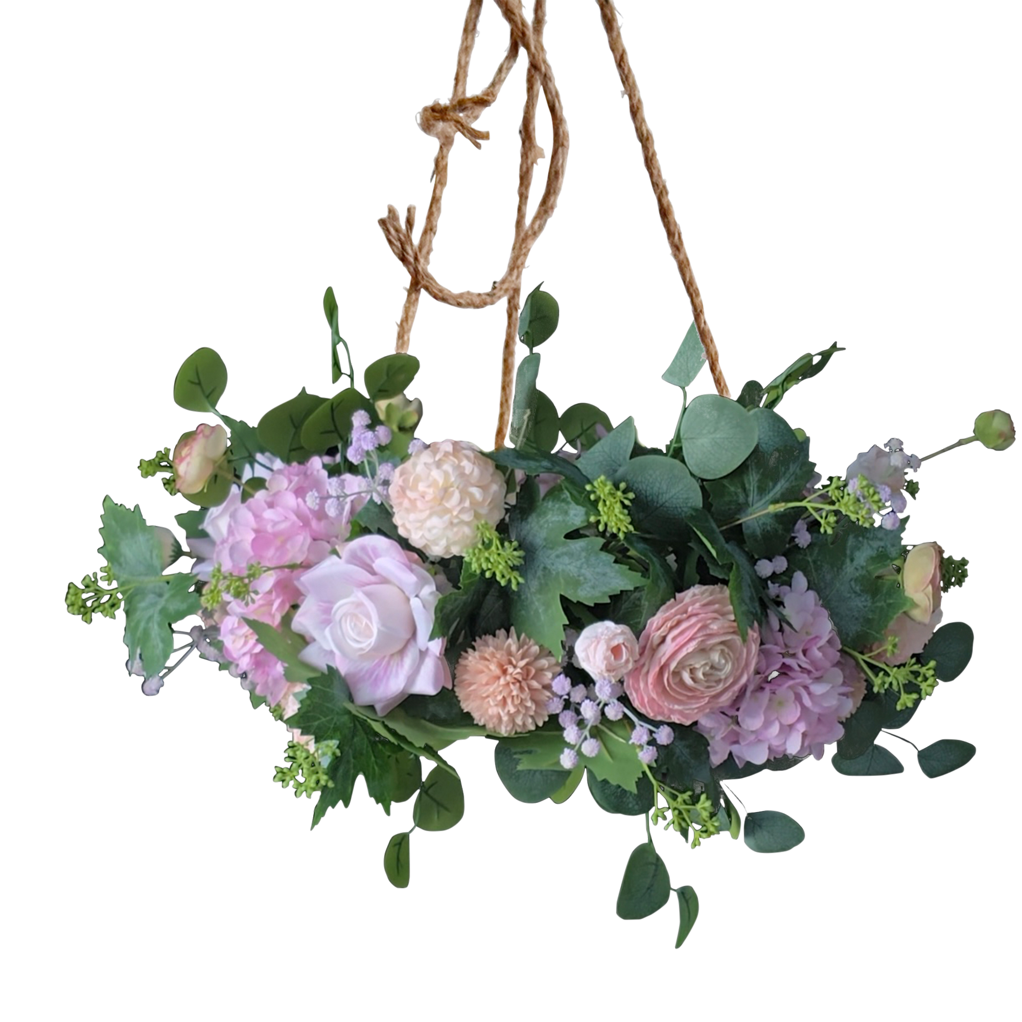 Sukka Decoration, Soft Floral Chandelier - Judaica Accessories