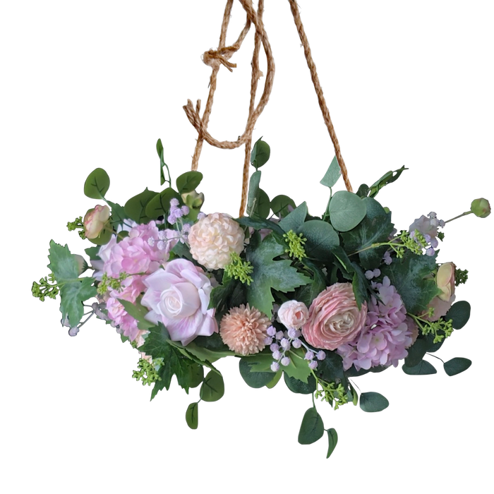 Sukka Decoration, Soft Floral Chandelier - Judaica Accessories