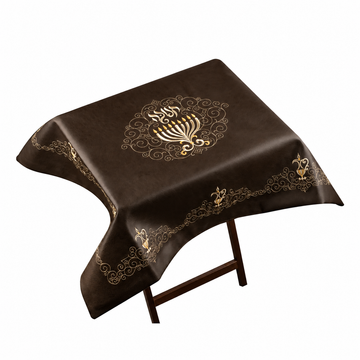 Leather Chanuka Shtender Cover #201-Brown - Chanukah