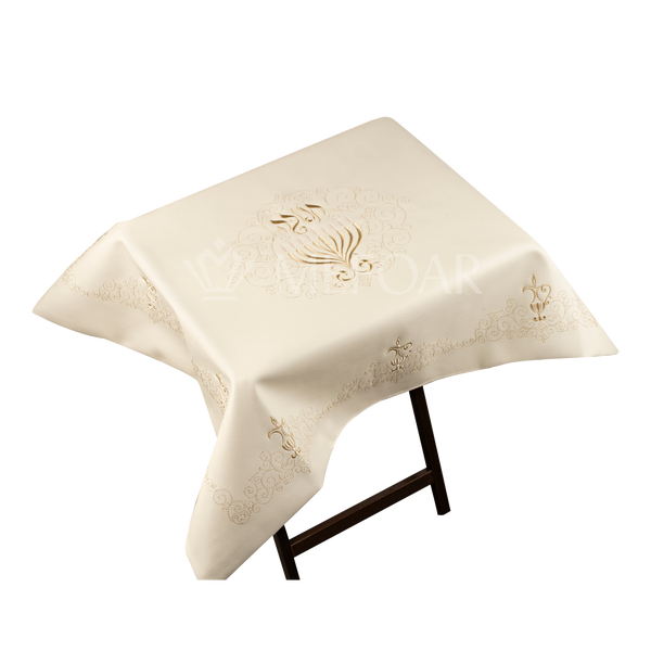 Leather Chanuka Shtender Cover #201-White - Chanukah