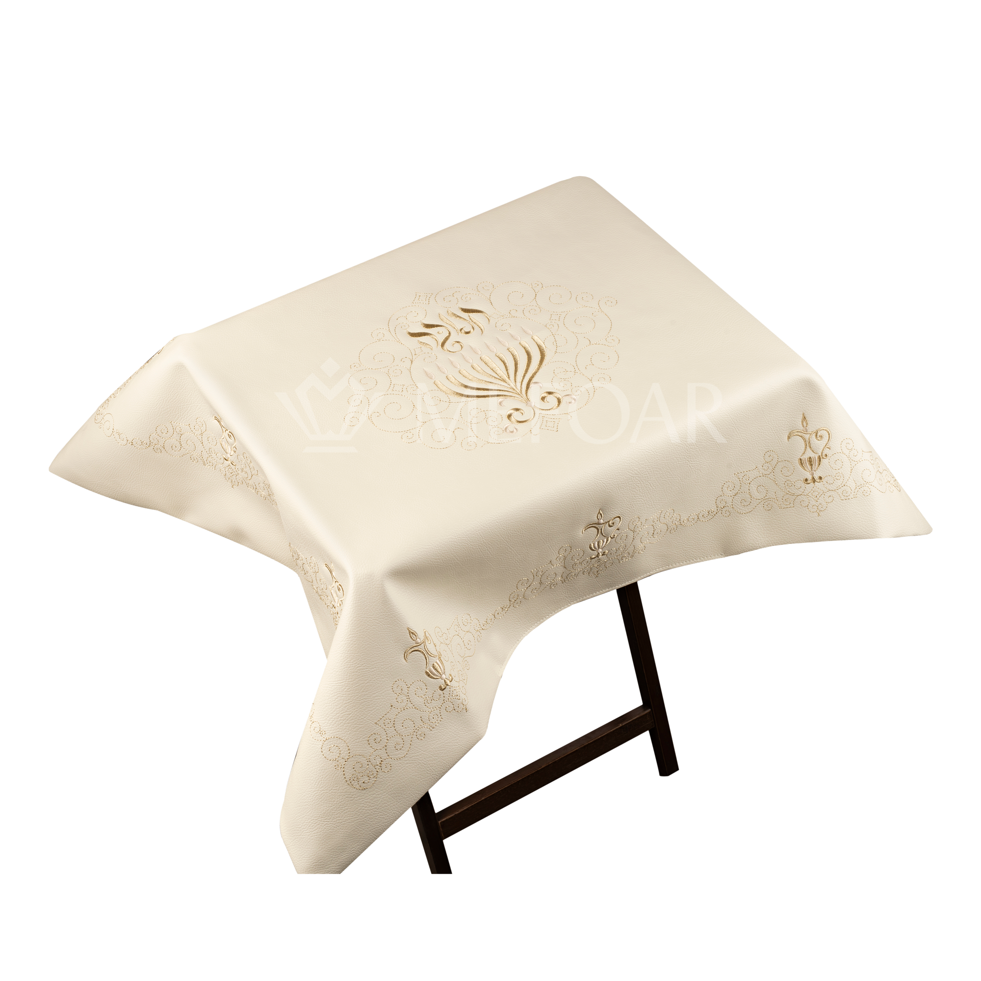 Leather Chanuka Shtender Cover #201-White - Chanukah