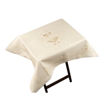 Leather Chanuka Shtender Cover #201-White - Chanukah