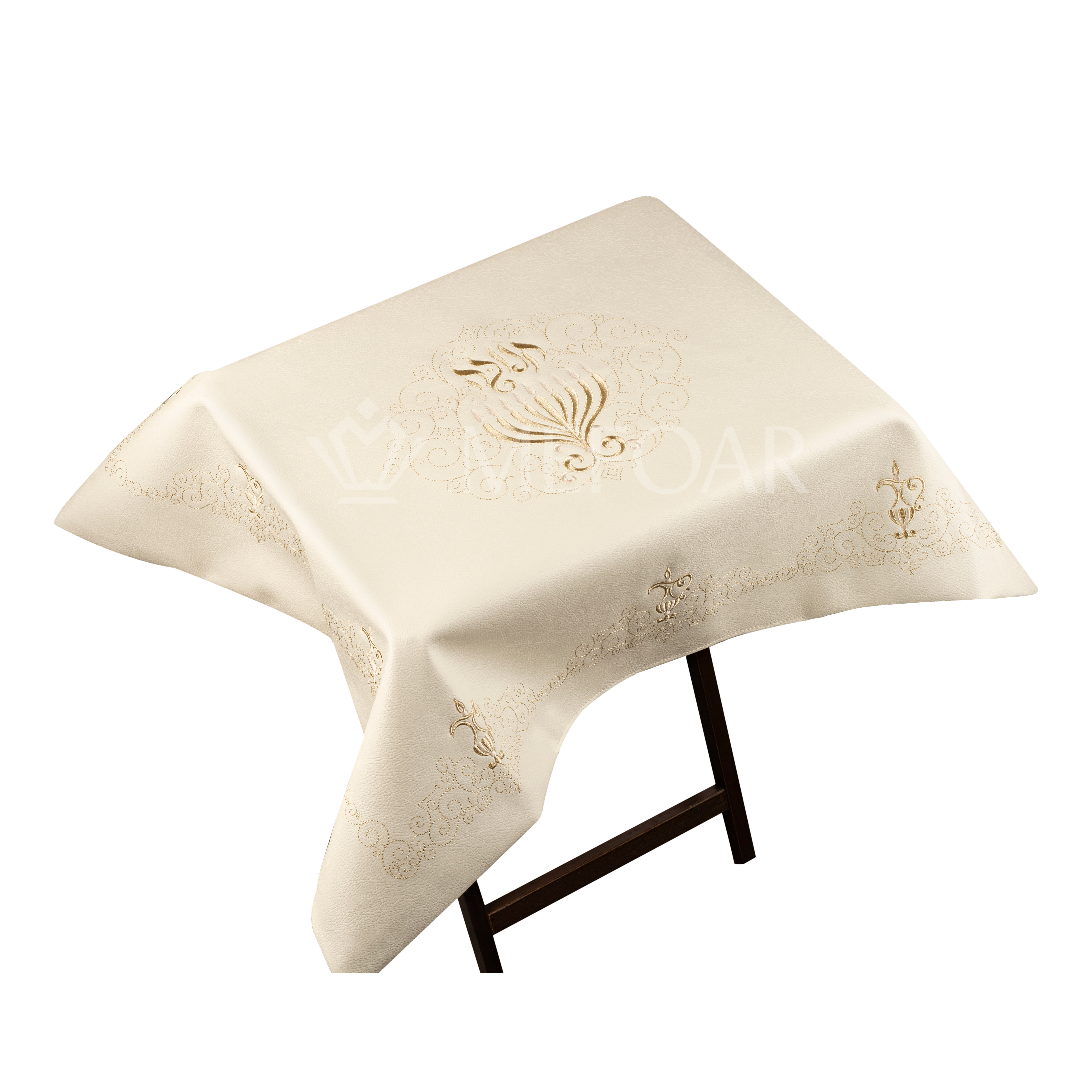 Leather Chanuka Shtender Cover #201-White - Chanukah