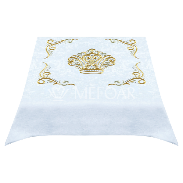 Shtender Cover White Velvet Style#819-  Gold Embroidery - Bimah Covers