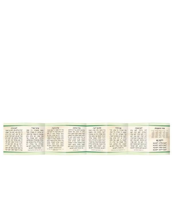 Seder Hoshanos And Hakafos Triple Fold