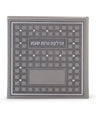 Shabbos Candle Lighting: Square With Swarovski Crystals - Grey