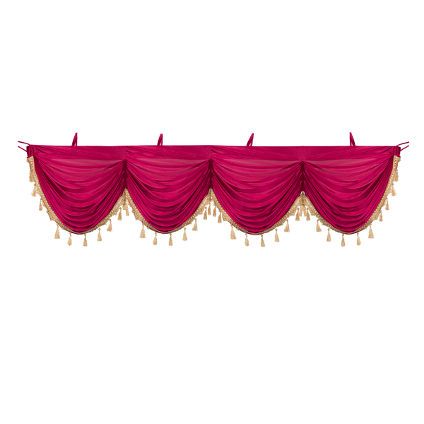 Mefoar Sukkah Curtain, Burgundy - Judaica Posters & Murals