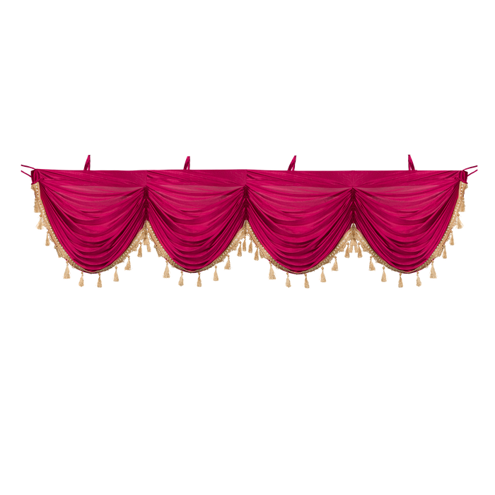 Mefoar Sukkah Curtain, Burgundy - Judaica Posters & Murals