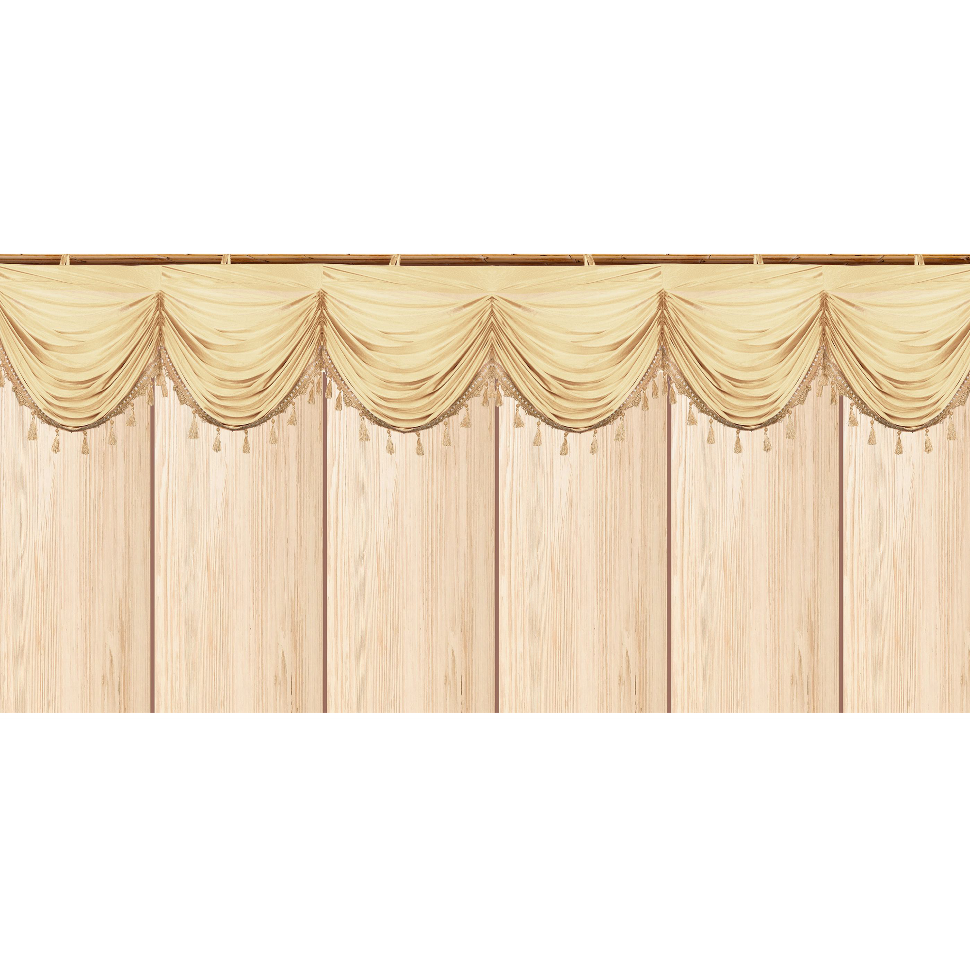 Mefoar Sukkah Curtain, Light Gold - Judaica Posters & Murals