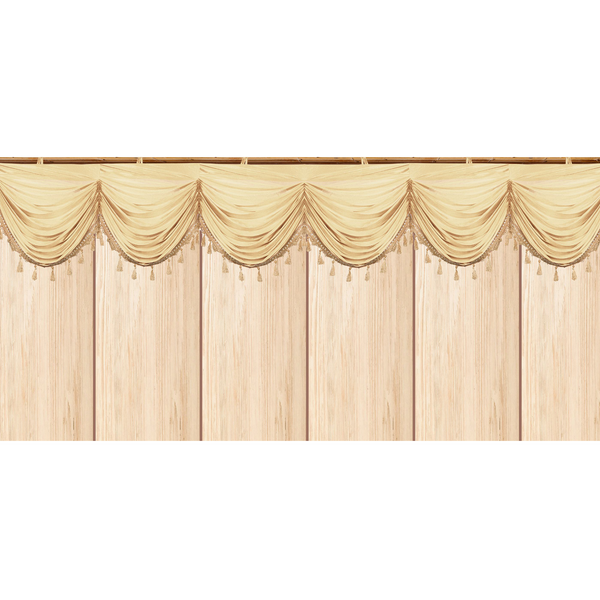 Mefoar Sukkah Curtain, Light Gold - Judaica Posters & Murals