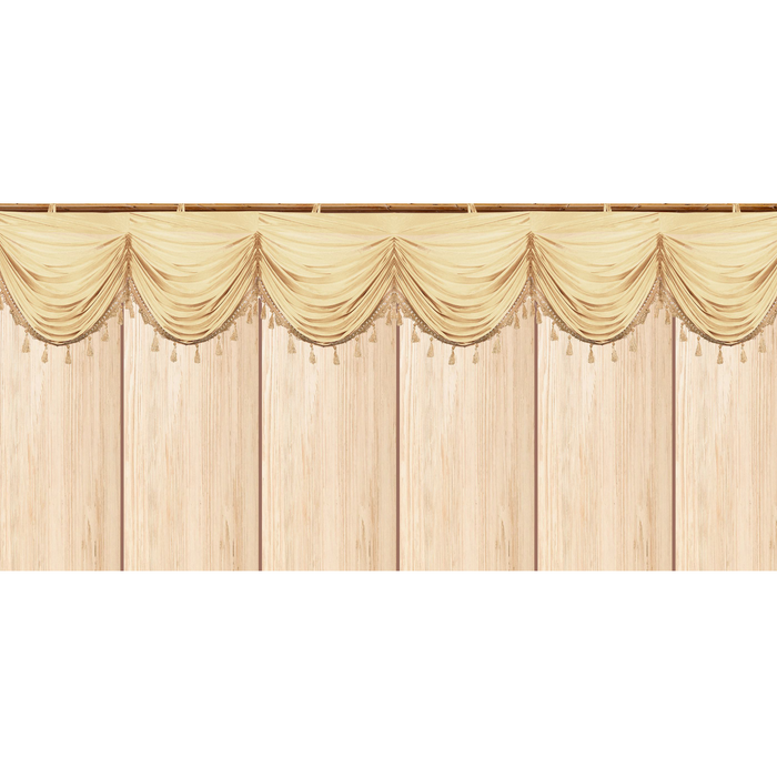 Mefoar Sukkah Curtain, Light Gold - Judaica Posters & Murals