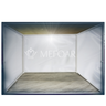 Mefoar white fabric sukkah wall panels on a frame, 7.5 feet high with hanging rings
