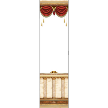 Sukkah Curtain, Burgundy-Per Foot - Judaica Posters & Murals