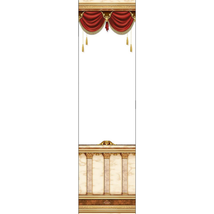 Sukkah Curtain, Burgundy-Per Foot - Judaica Posters & Murals