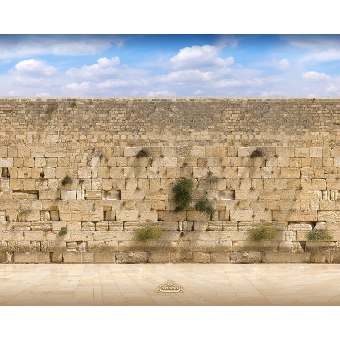 Sukkah Curtain, Scenery Kosel-Per Foot - Judaica Posters & Murals