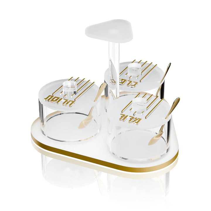Linear Seder Night Dish Set — Pesach