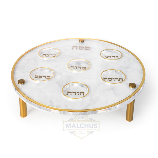Malchut Lucite Karah / Seder Plate - Pesach & Seder