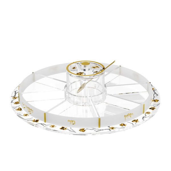Swivel Golden Branch Simanim Tray
