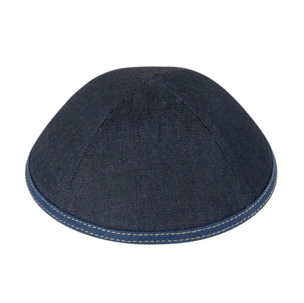 Navy Denim Kippah for Boys - iKippah by Judaica Square