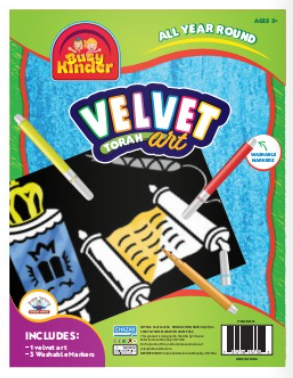 Velvet Art Torah — Craft Kit by BZ Kinder | Judaica Square Lakewood