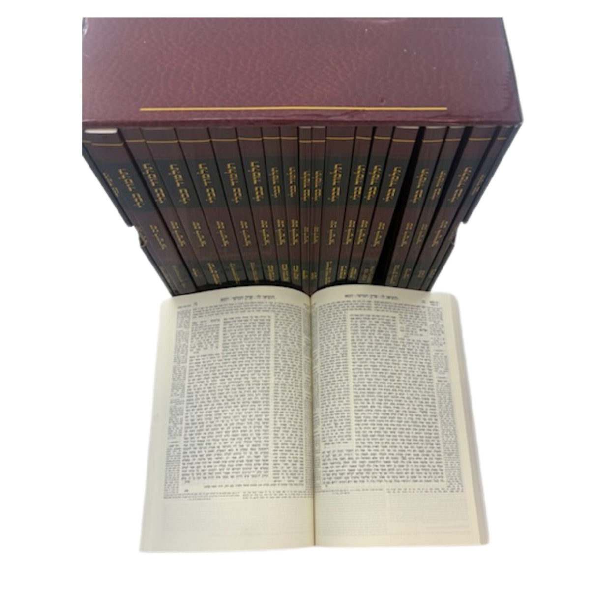 Shas L'Yisrael Softcover Set, Boxed, 6.5 x 9.5 Inch, open interior view