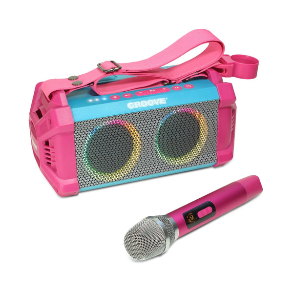 Croove Sling & Sing Portable Karaoke Machine - Bluetooth Speaker & Mic — kids set | Judaica Square Lakewood