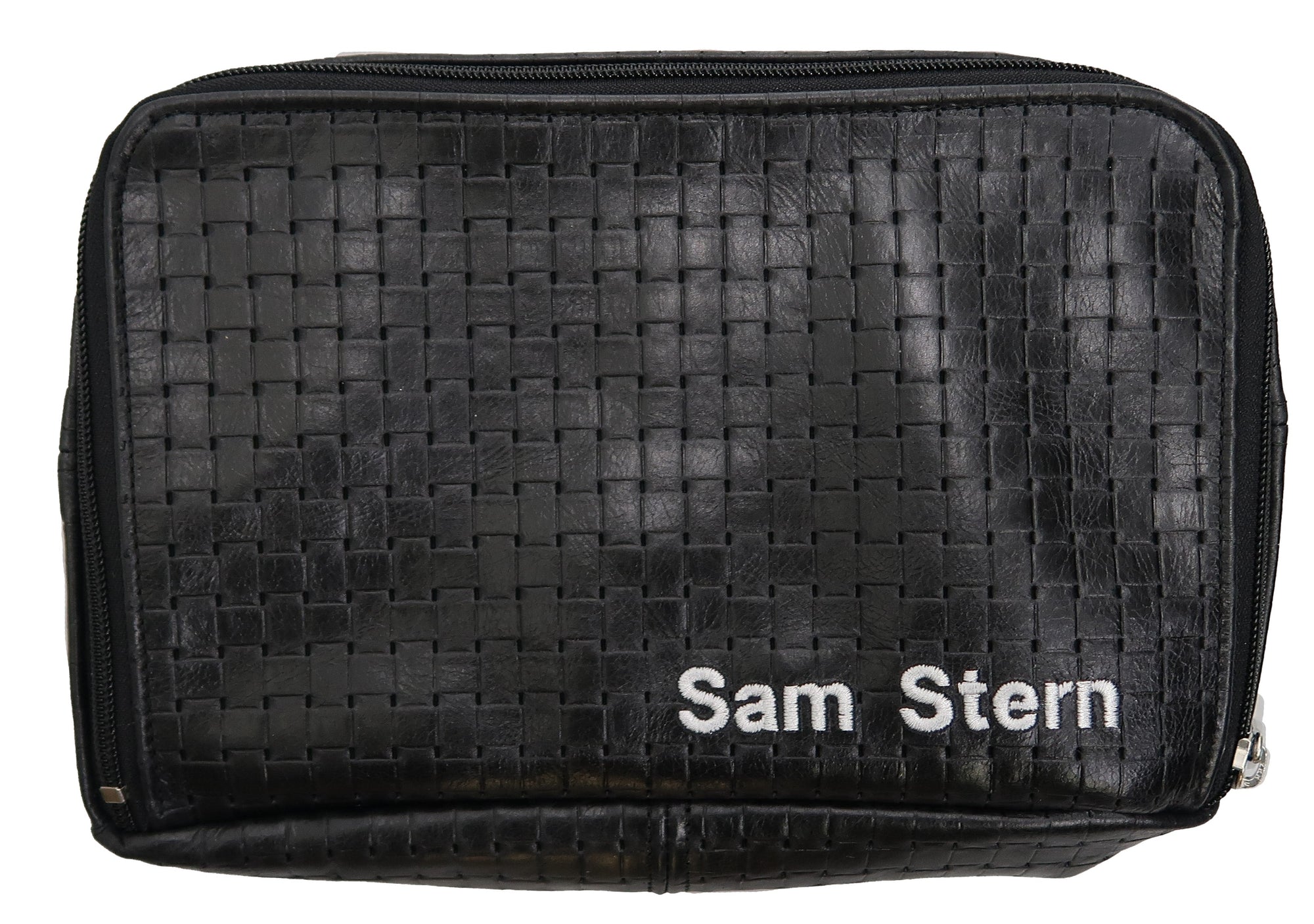 Prestige Leather Tallit & Tefillin Bag — Travel & Compact Design, Regal Collection (TB100F-BK)