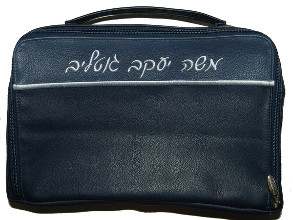 Prestige Leather Tallit & Tefillin Bag — Travel & Compact Design, Contemporary Collection (TB295C-CO2)