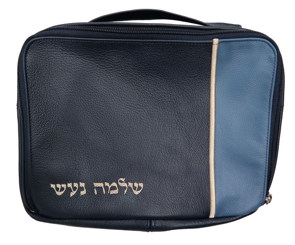 Prestige Leather Tallit & Tefillin Bag — Travel & Compact Design, Contemporary Collection (TB295C-CO)