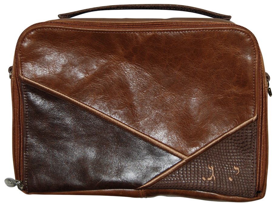 Personalization preview — Custom Leather Tallit & Tefillin Bag — Travel & Compact Design