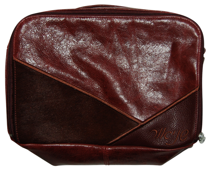 Prestige Custom Leather Tallit & Tefillin Bag — Travel & Compact Design (TB715H-BG)