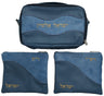 Prestige Leather Tallit & Tefillin Bag — Wave & Travel Design, Supreme Collection (TB725H-AB)